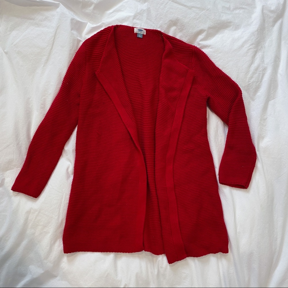 Open Front chunky knit cardigan
